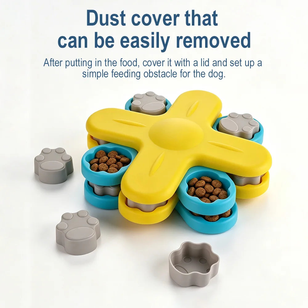 Dog Puzzle Toy Slow Feeder Interactive Treat Dispenser Pet Training Game Toy for Dogs Cats Self Play Entertainment