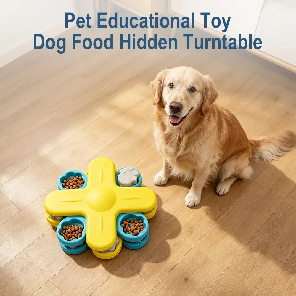 Dog Puzzle Toy Slow Feeder Interactive Treat Dispenser Pet Training Game Toy for Dogs Cats Self Play Entertainment