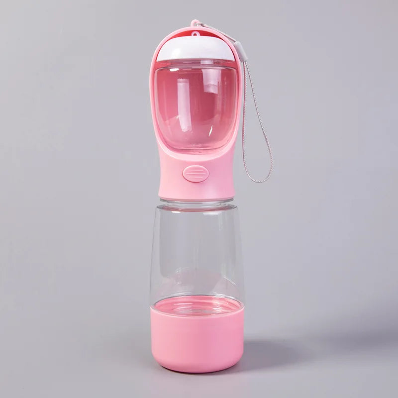 3-in-1 Dog Travel Bottle – Water, Food & Bowl
