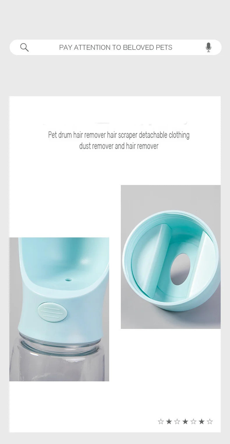 3-in-1 Dog Travel Bottle – Water, Food & Bowl