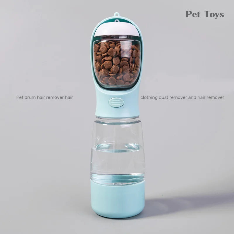 3-in-1 Dog Travel Bottle – Water, Food & Bowl