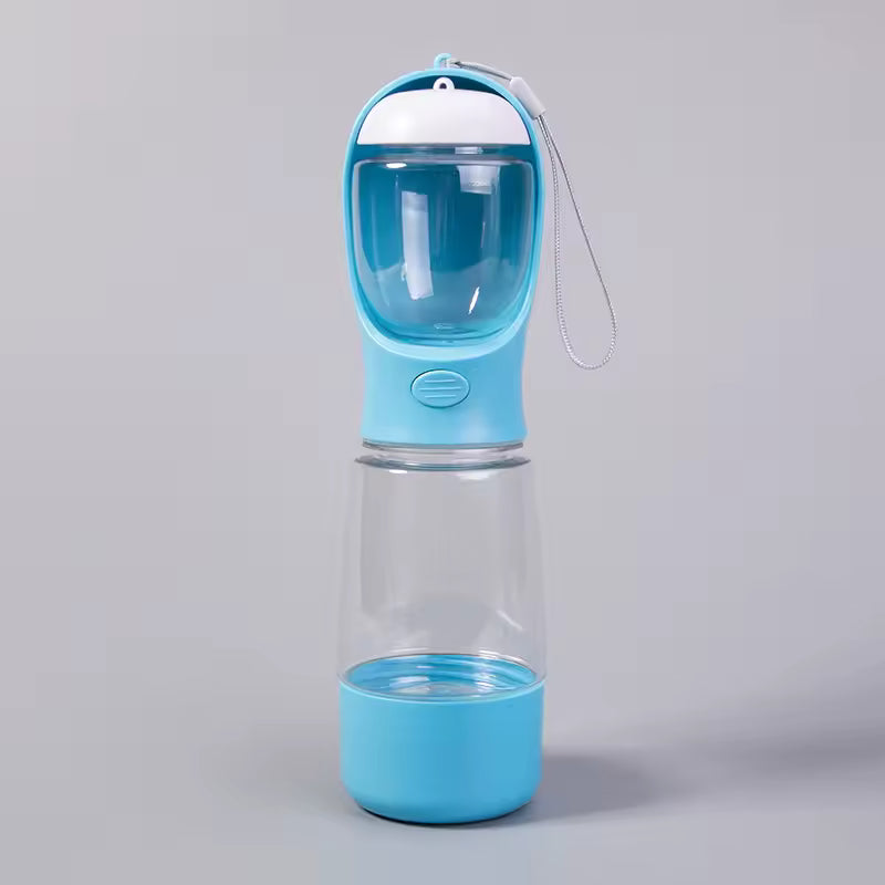 3-in-1 Dog Travel Bottle – Water, Food & Bowl
