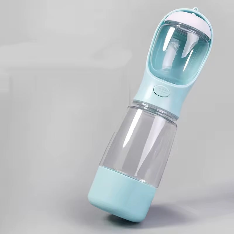 3-in-1 Dog Travel Bottle – Water, Food & Bowl